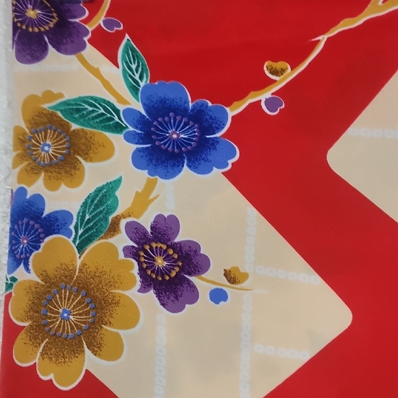 Hilo Hattie Floral Wrap Maxi Dress OS Red Hawaiian MuuMuu Sarong Vacation - Picture 5 of 12